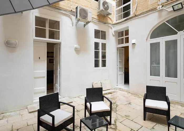 Traditional Apartment With Maltese Internal Court Yard - Designed With Traditional Stone And Tiling