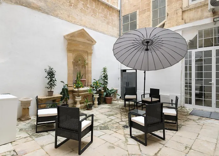 Traditional Apartment With Maltese Internal Court Yard - Designed With Traditional Stone And Tiling